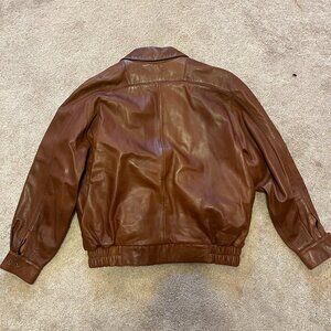 Brown vintage leather jacket